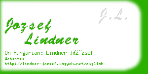 jozsef lindner business card